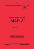 Okładka książki SZYFR ZASADNICZY MAR 3