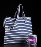 Opakowanie TORBA Z TAŚMY SUWAKOWEJ ZIPBAG DUŻA NIEBIESKA