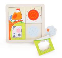 UKŁADANKA DREWNIANA FARMA KSZTAŁTY 1573674. Wydawca: Brimarex. SmakLiter.pl Opakowanie UKŁADANKA DREWNIANA FARMA KSZTAŁTY 1573674