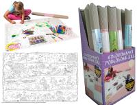 Opakowanie ZESTAW 24SZT KOLOROWANKA PODŁOGOWA XXL