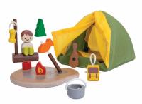 ZESTAW KEMPINGOWY ZABAWKI DREWNIANE. Wydawca: Plan toys. SmakLiter.pl Opakowanie ZESTAW KEMPINGOWY ZABAWKI DREWNIANE
