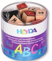 Opakowanie ZESTAW STEMPLI DREWNIANYCH ALFABET