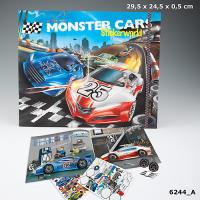 ZESTAW Z NAKLEJKAMI MONSTER CARS 6244A. Wydawca: PLUS-Z. SmakLiter.pl Opakowanie ZESTAW Z NAKLEJKAMI MONSTER CARS 6244A