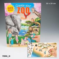 ZOO ZESTAW Z NAKLEJKAMI 7896D. Wydawca: PLUS-Z. SmakLiter.pl Opakowanie ZOO ZESTAW Z NAKLEJKAMI 7896D