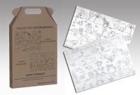 Opakowanie ZWIERZĘTA RYBY PUZZLE DO KOLOROWANIA