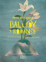 BALLADY I ROMANSE. Autor: Adam Mickiewicz. SmakLiter.pl Okładka książki BALLADY I ROMANSE