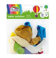 Balony Pastel 12'' mix 12 sztuk FIORELLO. Wydawca: Fiorello. SmakLiter.pl Opakowanie Balony Pastel 12'' mix 12 sztuk FIORELLO