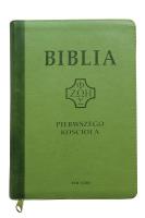 Biblia pierwszego Kościoła z paginat. jasnozielona. Autor: ks. prof.. Remigiusz Popowski SDB. SmakLiter.pl Okładka książki Biblia pierwszego Kościoła z paginat. jasnozielona