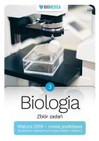 Okładka książki Biologia zbiór zadań Matura 2019 NP Tom 3
