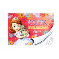 Opakowanie Blok rysunkowy biały Jej Wysokość Zosia A4 20 kartek z pierwszą stroną do kolorowania 10 sztuk