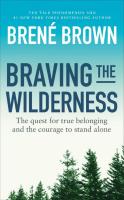 Braving the Wilderness. Autor: Brene Brown. SmakLiter.pl Okładka książki Braving the Wilderness