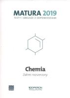 Chemia. Matura 2019. Testy i arkusze. Zakres rozszerzony. Autor: Jacewicz Dagmara, Zdrowowicz Magdalena, Pranczk Joanna, Żamojć Krzysztof. SmakLiter.pl Okładka książki Chemia. Matura 2019. Testy i arkusze. Zakres rozszerzony