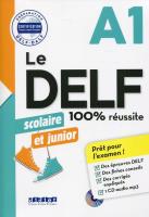 Delf 100% reussite A1 scolaire et junior książka + CDmp3. Autor: Bruno Girardeau, Rabin Marie. SmakLiter.pl Okładka książki Delf 100% reussite A1 scolaire et junior książka + CDmp3
