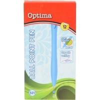 Długopis Soft Touch błękitny (12szt) OPTIMA. Wydawca: Optima JG. SmakLiter.pl Opakowanie Długopis Soft Touch błękitny (12szt) OPTIMA