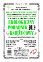 Ekologiczny Poradnik Księżycowy 2019. Autor: Magdalena Przybylak-Zdanowicz. SmakLiter.pl Okładka książki Ekologiczny Poradnik Księżycowy 2019