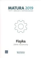 Fizyka. Matura 2019. Testy i arkusze. Zakres rozszerzony. Autor: Ewa Przysiecka, Doboszyńska Anna. SmakLiter.pl Okładka książki Fizyka. Matura 2019. Testy i arkusze. Zakres rozszerzony