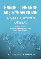 Okładka książki Handel i finanse międzynarodowe w świetle wyzwań XXI wieku