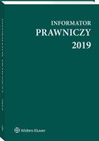 Opakowanie Informator Prawniczy 2019 A5 zielony