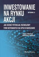 Inwestowanie na rynku akcji. Autor: Bartłomiej Jabłoński. SmakLiter.pl Okładka książki Inwestowanie na rynku akcji