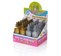 Opakowanie Klej brokatowy 35ml złoty i srebrny (24szt) ASTRA