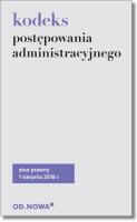 Kodeks Postępowania Administracyjnego. Autor: Agnieszka Kaszok. SmakLiter.pl Okładka książki Kodeks Postępowania Administracyjnego