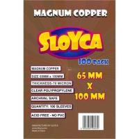 Koszulki Magnum Copper 65x100mm (100szt) SLOYCA. Wydawca: Baldar. SmakLiter.pl Opakowanie Koszulki Magnum Copper 65x100mm (100szt) SLOYCA