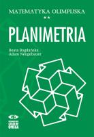 Matematyka olimpijska Planimetria. Autor: Bogdańska Beata, Neugebauer Adam. SmakLiter.pl Okładka książki Matematyka olimpijska Planimetria