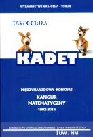 Okładka książki Matematyka z wesołym kangurem Kadet 2018