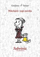 Mikołajek i jego paczka.Jadwinia i inne dziewczyny. Autor: René Goscinny, Jean Jacques Sempe. SmakLiter.pl Okładka książki Mikołajek i jego paczka.Jadwinia i inne dziewczyny