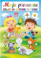 MOJE PIERWSZE SZLACZKI LITERKI CYFERKI. Autor: Ernest Błędowski. SmakLiter.pl Okładka książki MOJE PIERWSZE SZLACZKI LITERKI CYFERKI