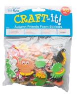 Opakowanie Naklejki piankowe Las 100 sztuk mix wzorów