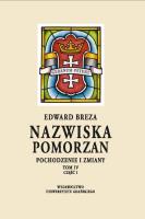 Nazwiska Pomorzan. Autor: Breza Edward. SmakLiter.pl Okładka książki Nazwiska Pomorzan