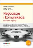 Negocjacje i komunikacja. Wydawca: edu-Libri. SmakLiter.pl Opakowanie Negocjacje i komunikacja