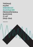 Niemieccy słuchacze!. Autor: Thomas Mann. SmakLiter.pl Okładka książki Niemieccy słuchacze!
