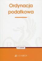 Ordynacja podatkowa. Autor: praca zbiorowa. SmakLiter.pl Okładka książki Ordynacja podatkowa
