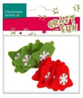 Opakowanie Ozdoba dekoracyjna filc dzwonki 10el