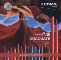 Opakowanie Pisaki Lyra Graduate Fineliner 15 kolorów