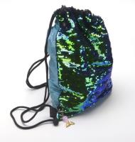 Plecak-worek Syrenka cekiny. Wydawca: Jawi. SmakLiter.pl Opakowanie Plecak-worek Syrenka cekiny