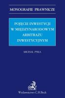 Okładka książki Pojęcie inwestycji w międzynarodowym arbitrażu inwestycyjnym