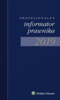 Okładka książki Profesjonalny informator prawnika 2019