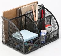 Opakowanie Przybornik biurkowy z miejscem na listy czarny metal