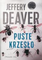 PUSTE KRZESŁO. Autor: Deaver Jeffery. SmakLiter.pl Okładka książki PUSTE KRZESŁO