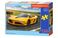 Puzzle Classic 120 Yellow Sportscar. Wydawca: Castorland. SmakLiter.pl Opakowanie Puzzle Classic 120 Yellow Sportscar