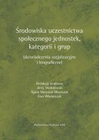 Opakowanie Środowiska uczestnictwa społecznego jednostek, kategorii i grup