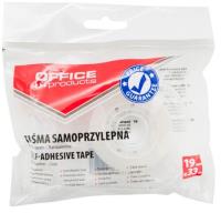 Taśma biurowa samoprzylepna Office Products 19mmx33m transparentna z dyspenserem. Wydawca: Office Products. SmakLiter.pl Opakowanie Taśma biurowa samoprzylepna Office Products 19mmx33m transparentna z dyspenserem
