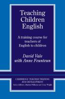 Okładka książki Teaching Children English