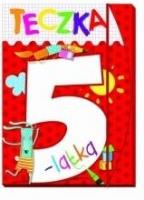 Teczka 5-latka. Zgaduję, rysuję, maluję. Autor: Lekan Elżbieta, Joanna Myjak (ilustr.). SmakLiter.pl Okładka książki Teczka 5-latka. Zgaduję, rysuję, maluję