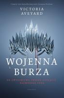 Wojenna burza. Autor: Victoria Aveyard. SmakLiter.pl Okładka książki Wojenna burza