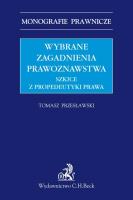 Okładka książki Wybrane zagadnienia prawoznawstwa