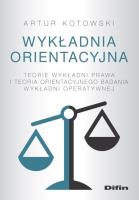 Okładka książki Wykładnia orientacyjna